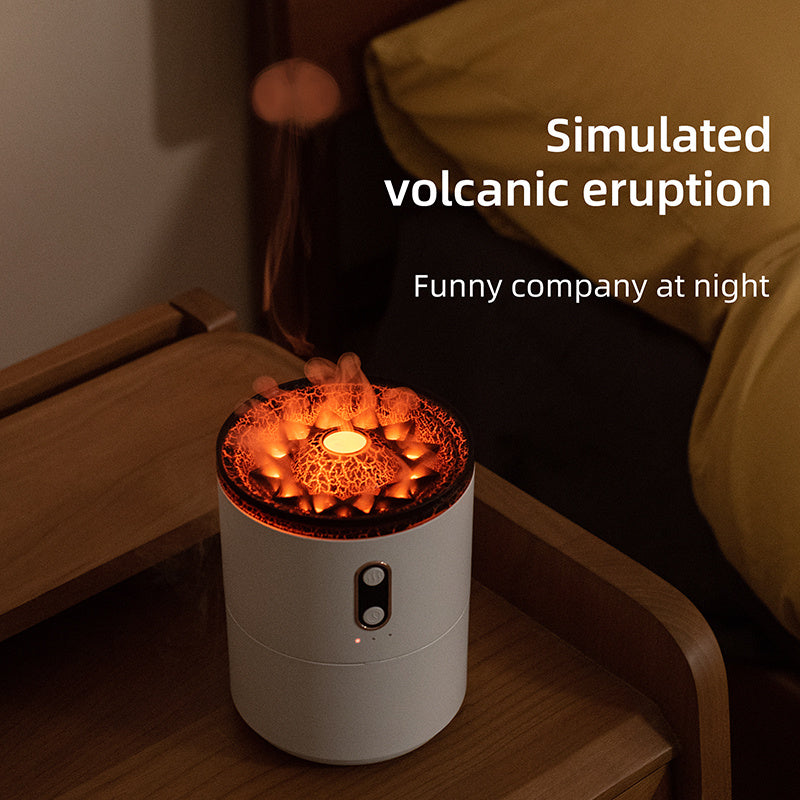 Flame Glow Aroma Diffuser & USB Humidifier Night Light